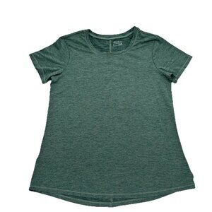 Eddie Bauer Running Shirt Green woman’s Medium Athletic Wear, Dri fit